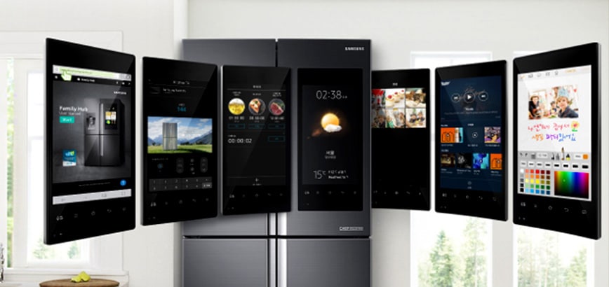 smart koelkast met display scherm