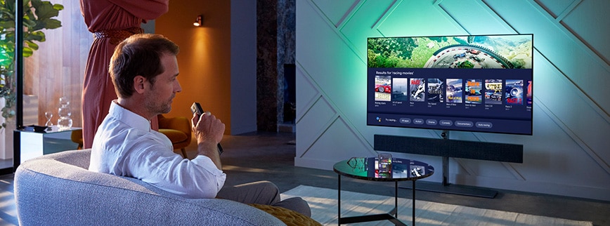 Ambi lights achterverlichting philips OLED tv