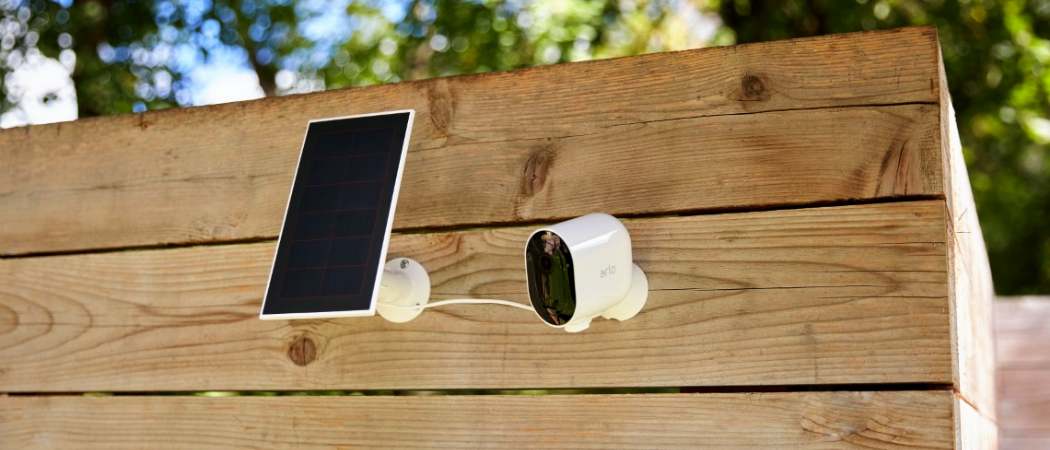 Arlo camera draadloos met zonnepaneel