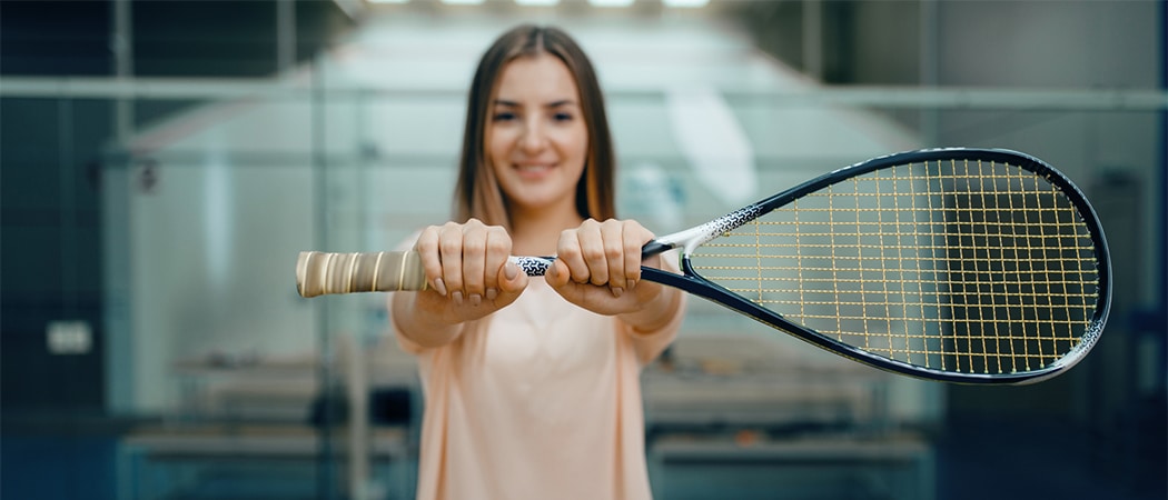 Vrouw racket