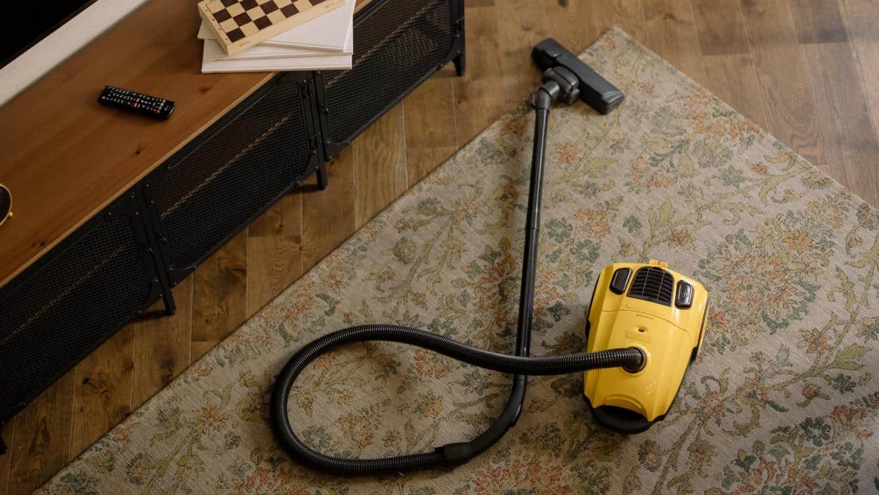 stofzuiger is handig voor dunne tapijten